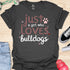 Just a girl who loves bulldogs - V6 - Elegant Whimsical T-Shirt